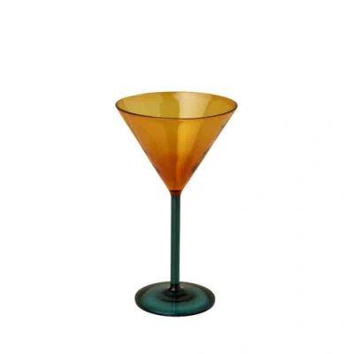 Be Home Niko Martini Glass In Orange