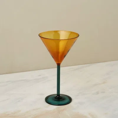 Be Home Niko Martini Glass In Orange