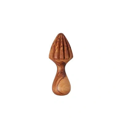 Be Home Olive Wood Citrus Press In Natural Wood