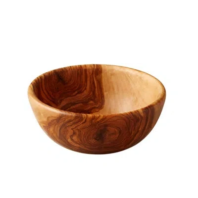 Be Home Olive Wood Salad Bowl, Small In Brown