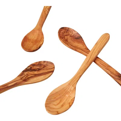 Be Home Olive Wood Spoons In Brown