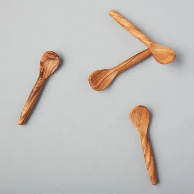 Be Home Olive Wood Spoons, Xs Set Of 4