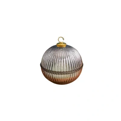 Be Home Onyx Luster Ornament Candle, Snowfall In Black