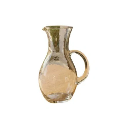 Be Home Pebble Glass Teardrop Pitcher In Transparent