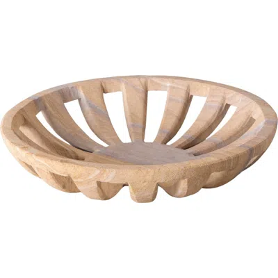 Be Home Rainbow Sandstone Bowl In Brown