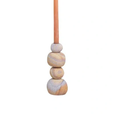 Be Home Rainbow Sandstone Taper Holder In Multi
