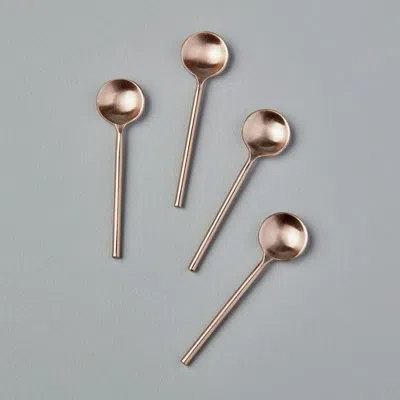 Be Home Rosé Thin Mini Spoons, Set Of 4