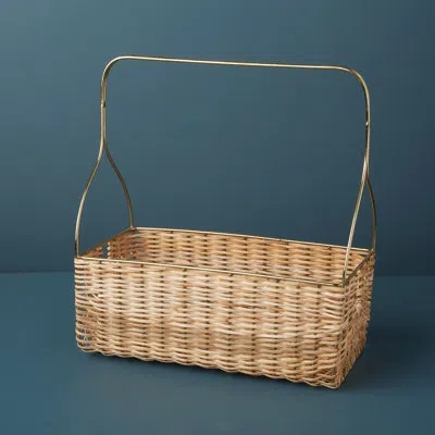 Be Home Rowan Caddy Basket In Beige