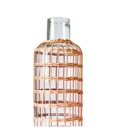 Be Home Seagrass Rattan M. Vase In Neutral