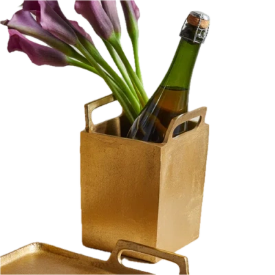 Be Home Seline Wine Chiller In Gold
