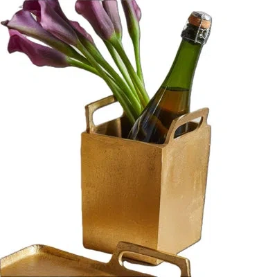 Be Home Seline Wine Chiller In Gold