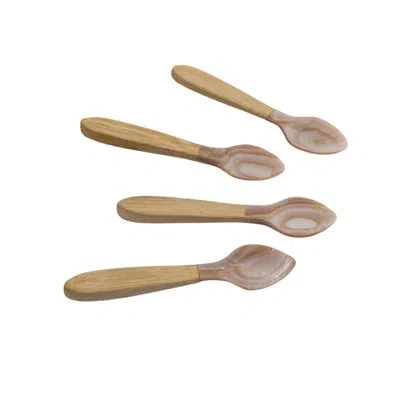 Be Home Serin Shell Medium Spoons, Set Of 4