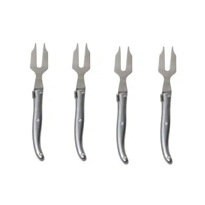 Be Home Set Of 4 Laguiole Mini Cheese Fork Stainless Steel