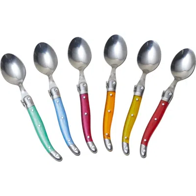 Be Home Set Of 6 Rainbow Teaspoons In Multi