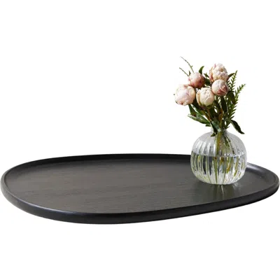 Be Home Talo Extra Large Acacia Tray In Black