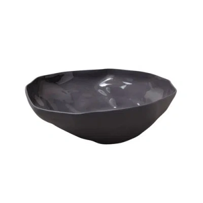 Be Home Tam Stoneware Large Serving Bowl In Gray
