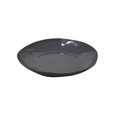 Be Home Tam Stoneware Platter, Slate In Gray