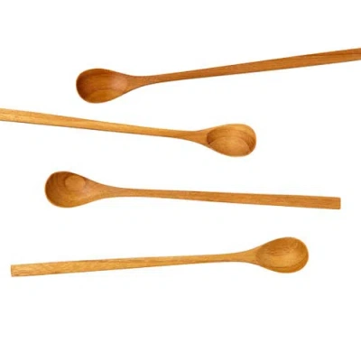 Be Home Teak Long Spoons In Brown