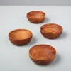 Be Home Teak Round Bowl In Brown