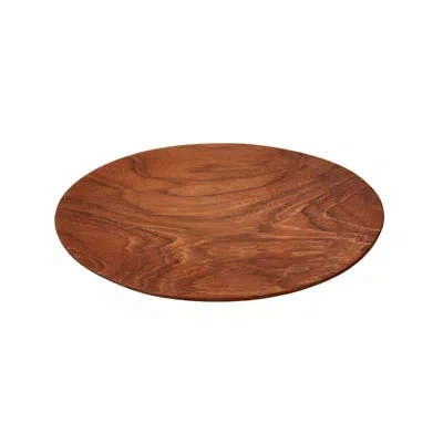 Be Home Teak Side Plate In Brown