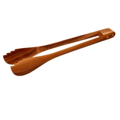Be Home Teak Tongs In Brown