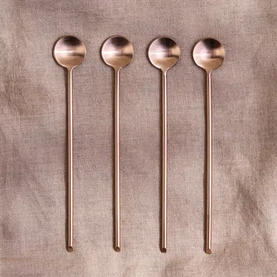 Be Home Thin Rose Long Spoon, Set Of 4