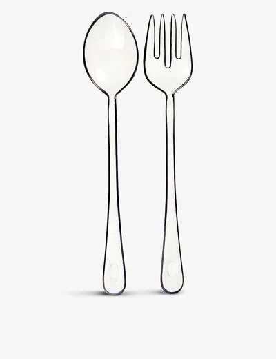 Be Home Two-tone Enamel-coated Iron Serving Set