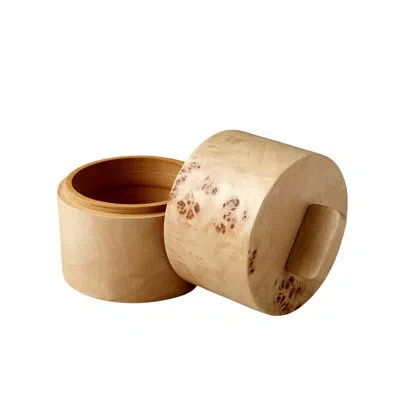Be Home Uma Burl Wood Box In Brown