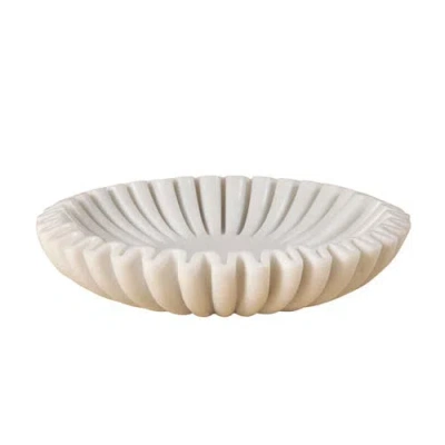 Be Home Waterloo Marble Bowl In White