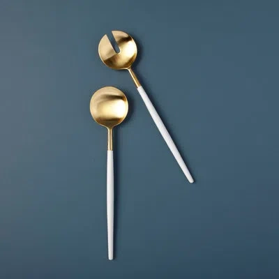 Be Home White & Gold Serving Set