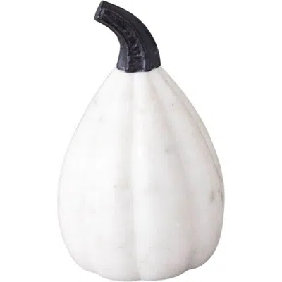 Be Home White Marble Pumpkin