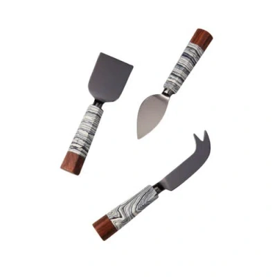Be Home Zebra Cheese Knives In Multi