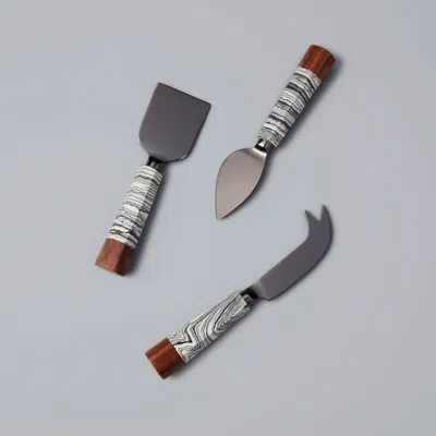Be Home Zebra Cheese Knives, Set Of 3