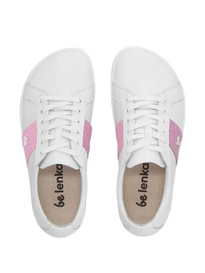 Be Lenka Elite Perforated Lace-up Sneakers In White