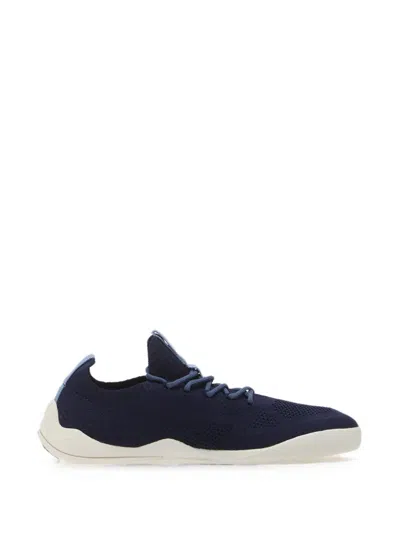 Be Lenka Velore Knitted Lace-up Barefoot Low-top Sneakers In Blue