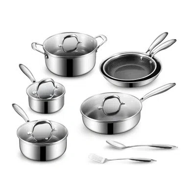 Be Living Circlad Series - 12 Pcs Cookware Set - Triply Stainless Steel Circlad