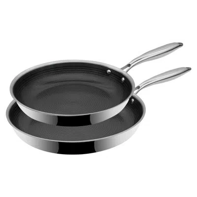 Be Living Circlad Series - 2 Pcs Frying Pan Set 10"+12" / 26+30 Cm - Triply Stainless Steel Circlad