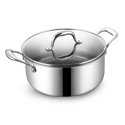 Be Living Circlad Series - 5 Qt / 8.5"/ 24 Cm Casserole With Lid - Triply Stainless Steel Circlad