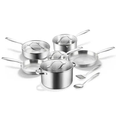 Be Living Essential Series - 12 Pcs Cookware Set - Triply Stainless Steel