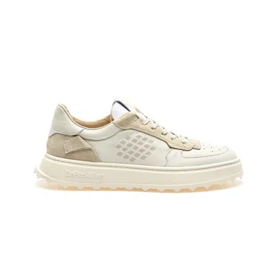 Be Positive Cuprace Basket - Leather + Suede In White