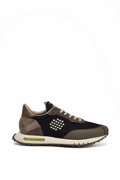 Be Positive Space Race Sneakers - Black/taupe In Brown