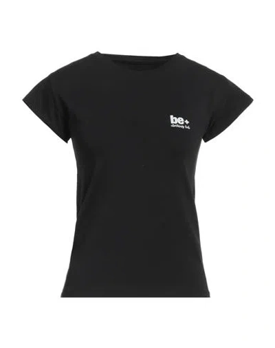 Be. Be+ Woman T-shirt Black Size S Cotton, Elastane
