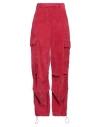 Be-y-e Be Your Essence Woman Pants Red Size 8 Polyester, Polyamide, Elastane In Red