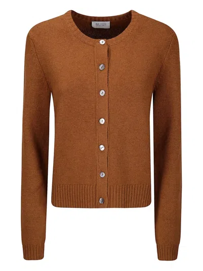 Be You Buttoned Cardigan In Brown