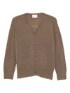 Be You Buttoned Cardigan In Brown