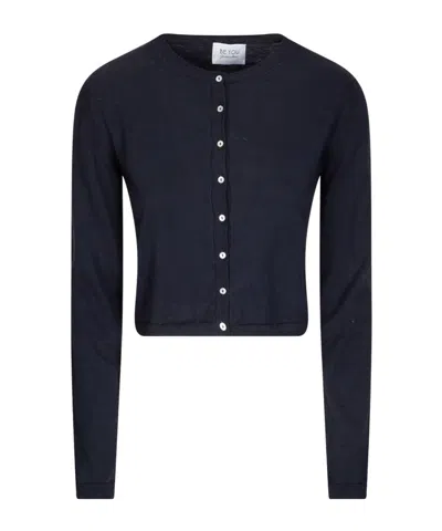 Be You Buttoned Knitwear In Black