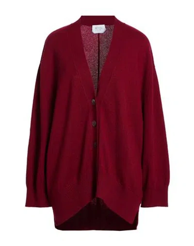 Be You By Geraldine Alasio Woman Cardigan Burgundy Size L Cashmere In Red