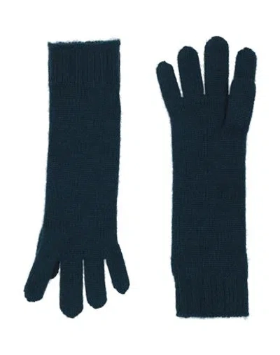Be You By Geraldine Alasio Woman Gloves Deep Teal Size Onesize Cashmere In Green