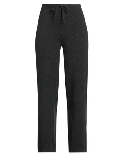 Be You By Geraldine Alasio Woman Pants Charcoal Size Xs Cashmere In Grey