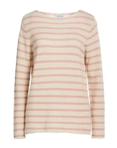 Be You By Geraldine Alasio Woman Sweater Beige Size L Cashmere In Brown